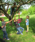 Kinder der Volksschule Buchschachen